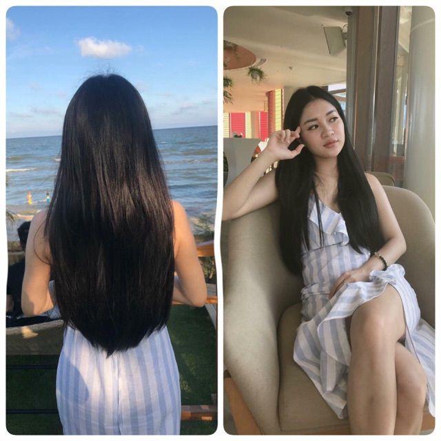 Tóc giả kẹp tóc kẹp thẳng dải