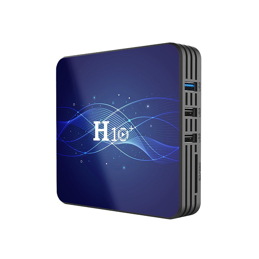 Hộp TV Box H10 Plus Android 9.0 4K trình phát HDR H.265 VP9 Quad-core 64 Bit băng tần kép EMMC 2.4G/5G