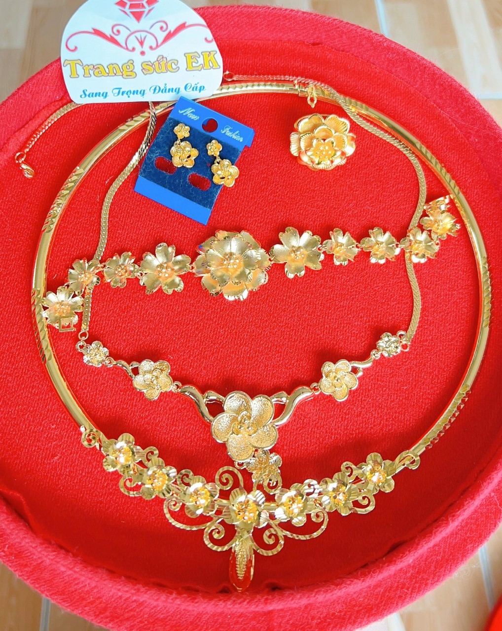 Dây chuyền nữ mạ 18.k cao cấp