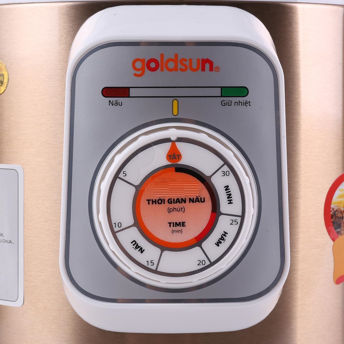 Nồi Áp Suất Điện Goldsun EP-GHP60 (6 lít) - Màu Ngẫu Nhiên - Chính Hãng