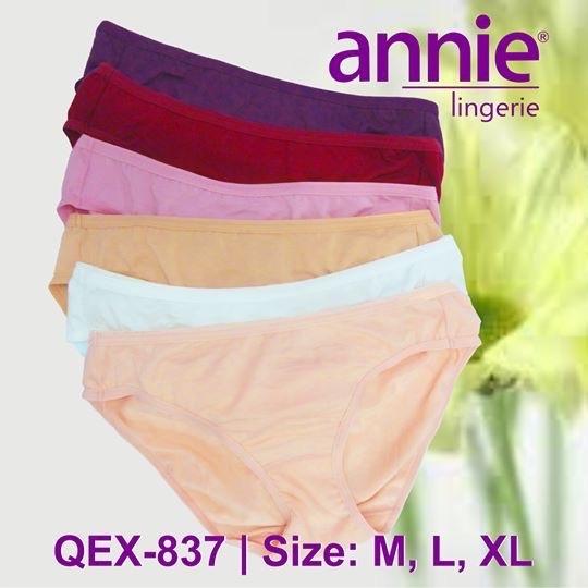 Mã QE 837. Quần lót nhãn hiệu annie, thiết kế  basic chất liệu cotton 100%.