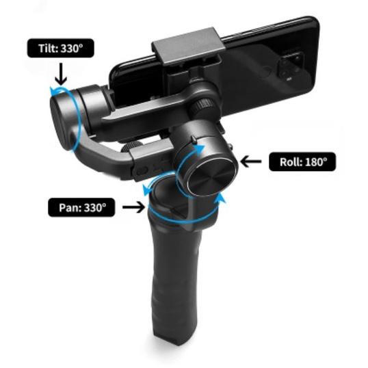 Gimbal chống rung điện thoại 3-AXIS F6 quay phim - chụp ảnh bằng điện thoại, quay video cho youtuber, tiktoker, vlogger