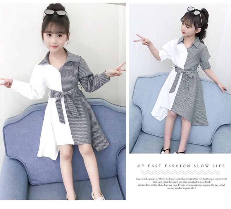 DONGSHOP Cô gái mùa xuân và mùa thu ngắn tay váy 2023 Hàn Quốc phiên bản sinh viên Trung Quốc thời trang công chúa váy thời trang