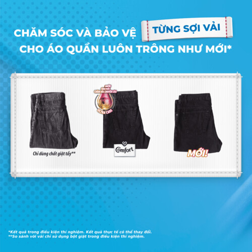 Nước Xả Làm Mềm Vải COMFORT Nước Xả Vải Hương Ban Mai Đậm Đặc 1 Lần Xả Giúp Giữ Màu & Bền Vải 3.8L