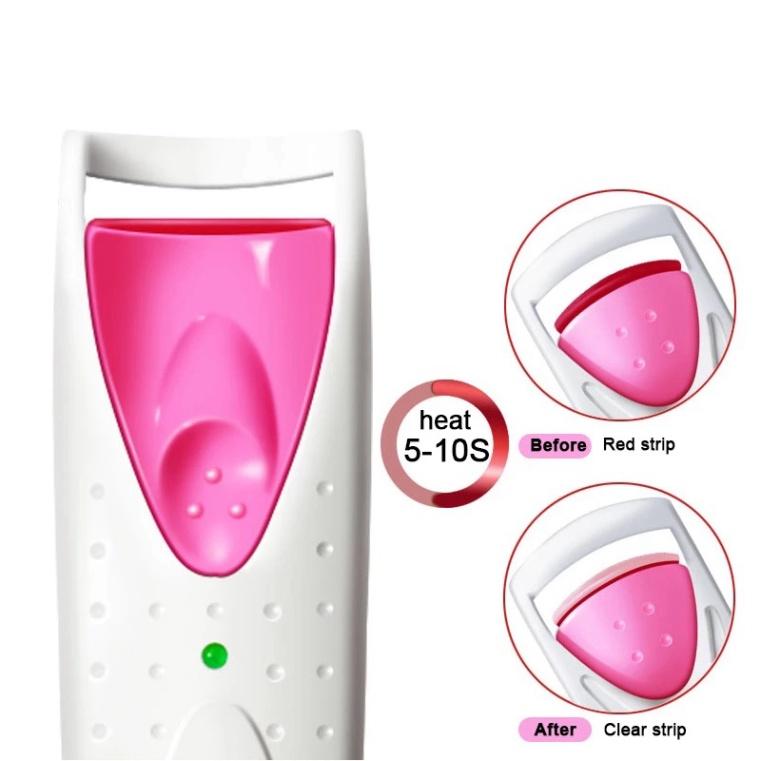 Kẹp Uốn Mi Điện Tử Bằng Silicone Tự Động Làm Nóng Nhanh Tự Động.MMM