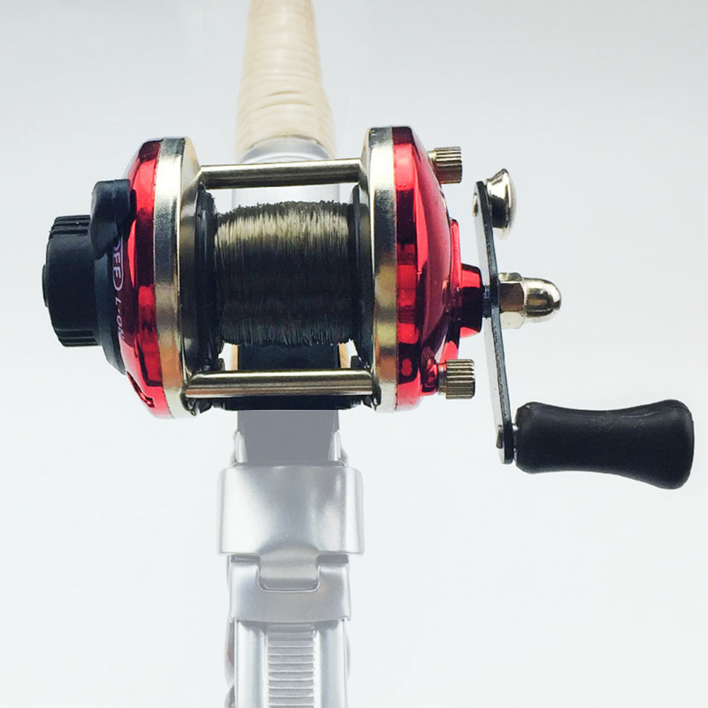 Cuộn câu cá trên băng Thiết kế tay phải thiết kế sang trọng và khung kim loại có độ bền cao, bền và chống ăn mòn