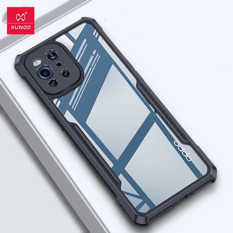 Ốp lưng dành cho Oppo Find X3 Find X3 Pro trong suốt chống sốc XUNDD, chống va đập, bảo vệ camera, siêu bền bỉ - Hàng nhập khẩu