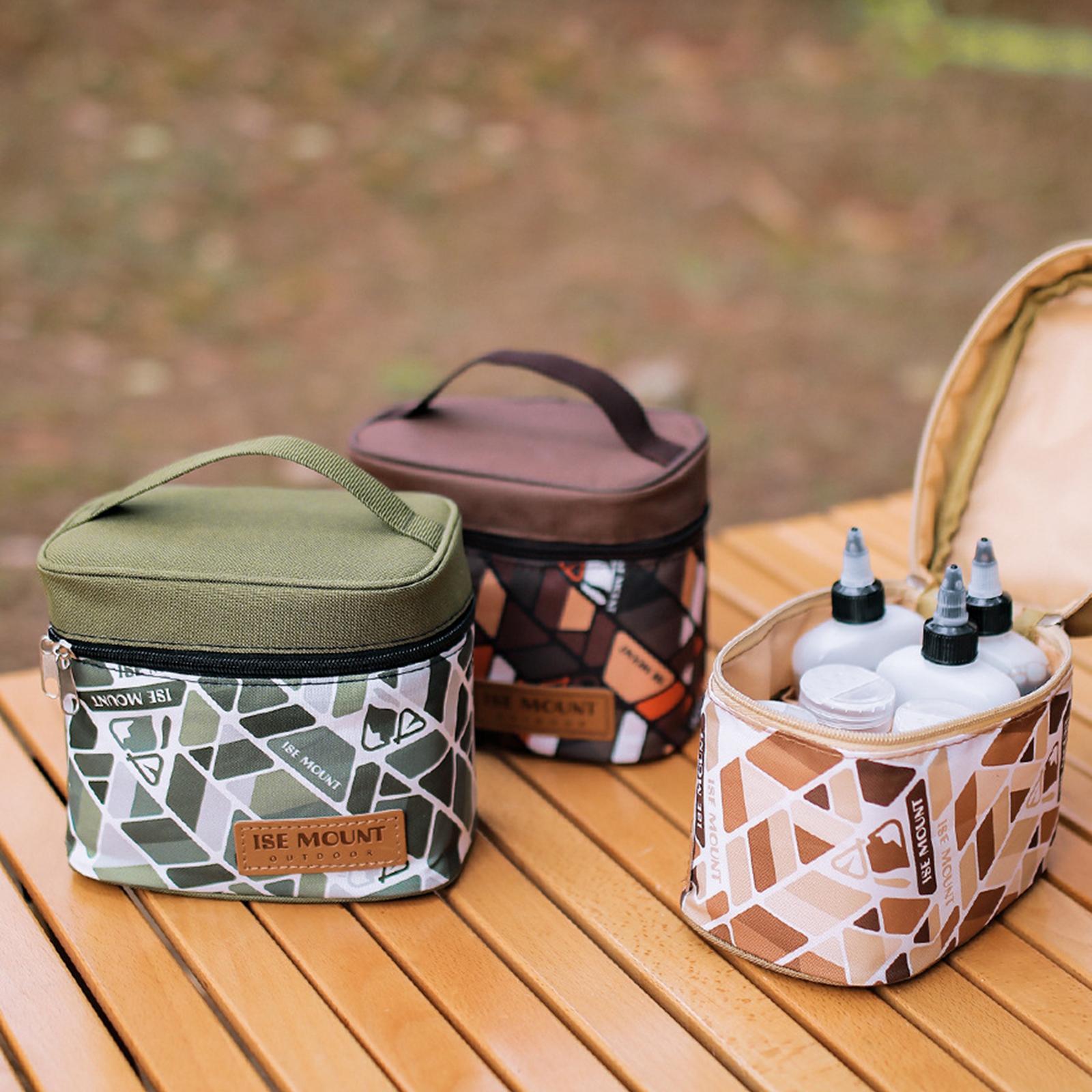 , Camping Bag, Mini Condiment Bag, Lightweight Spice Containers Liquid Seasoning Storage Bag Sauce Organizer