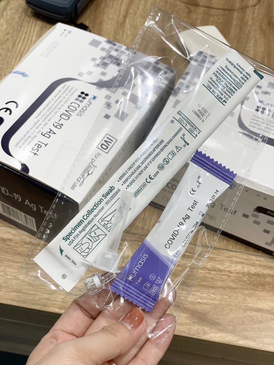 Kit Test Covid 19 Tại Nhà Humasis Hàn Quốc - 1 hộp
