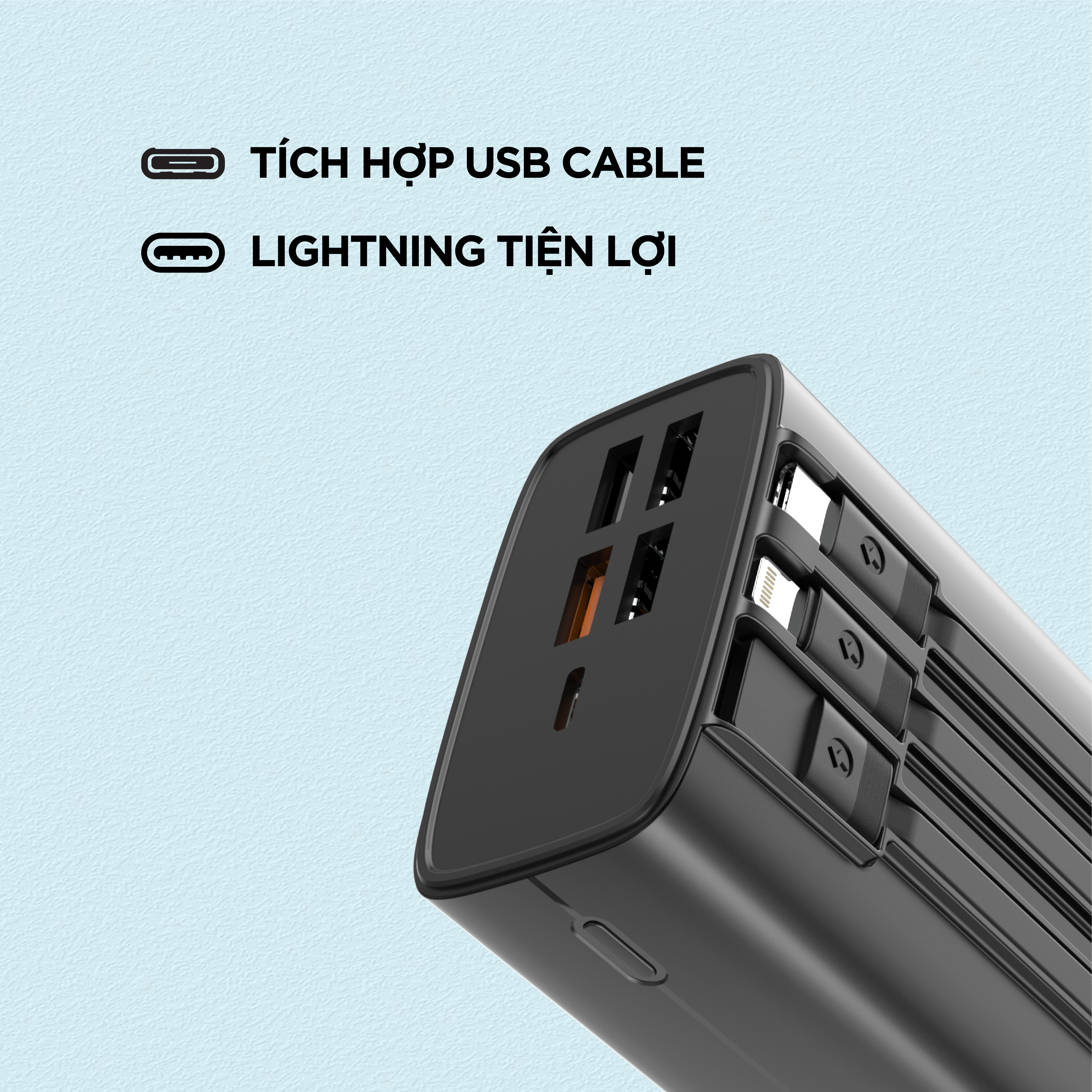 Sạc dự phòng Energizer 30,000mAh 45W, dây USB - A, type C, cổng L sạc 7 thiết bị - Hàng chính hãng