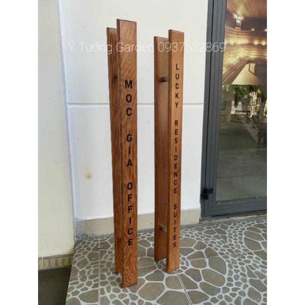 Tay nắm gỗ cửa kính cường lực