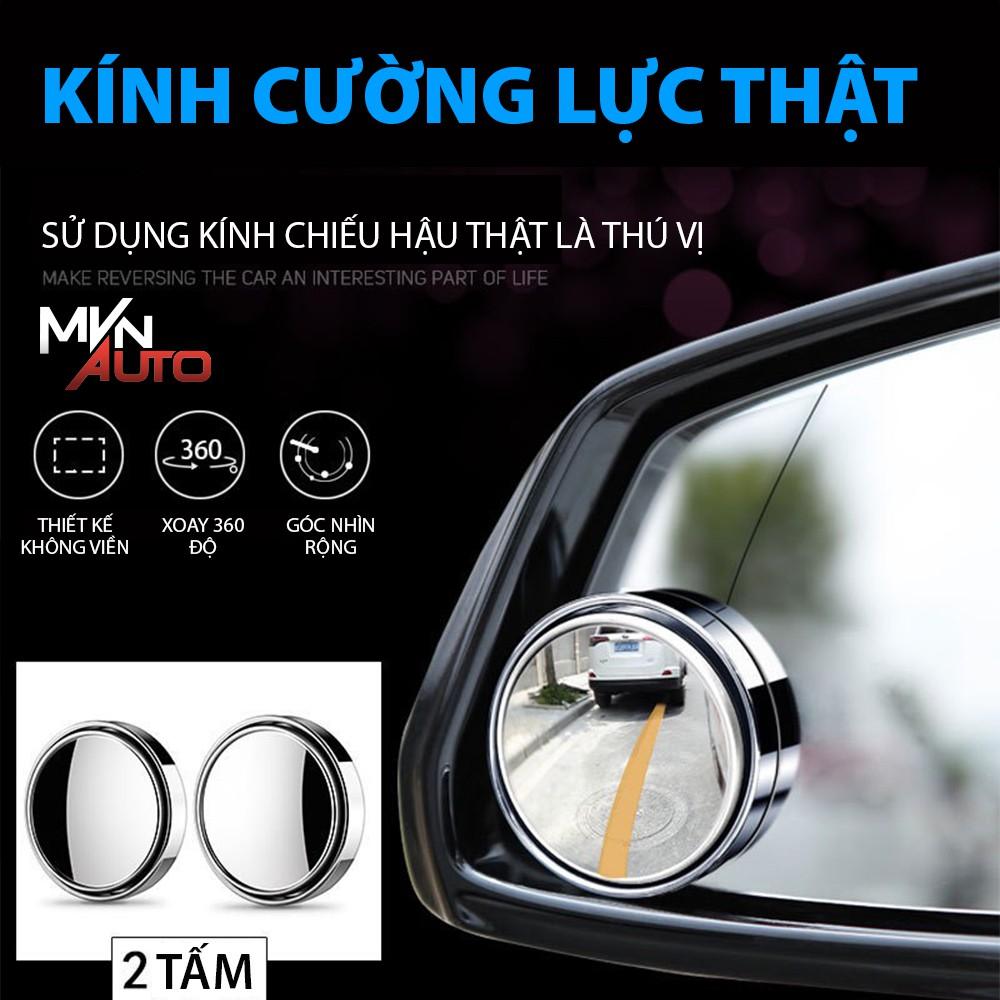 Bộ 2 Gương Cầu Lồi Gắn Kính Hậu Ô tô Xoay Đa Chiều Giúp Xóa Điểm Mù