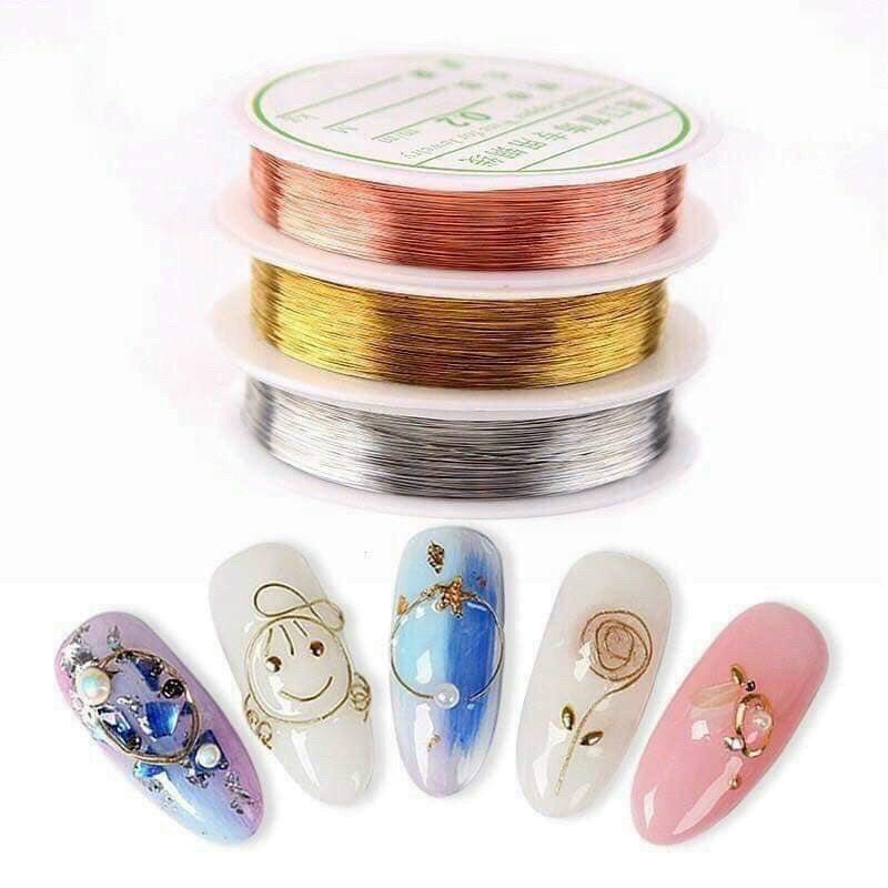 Dây đồng trang trí móng dành cho Nail 10k/cuộn