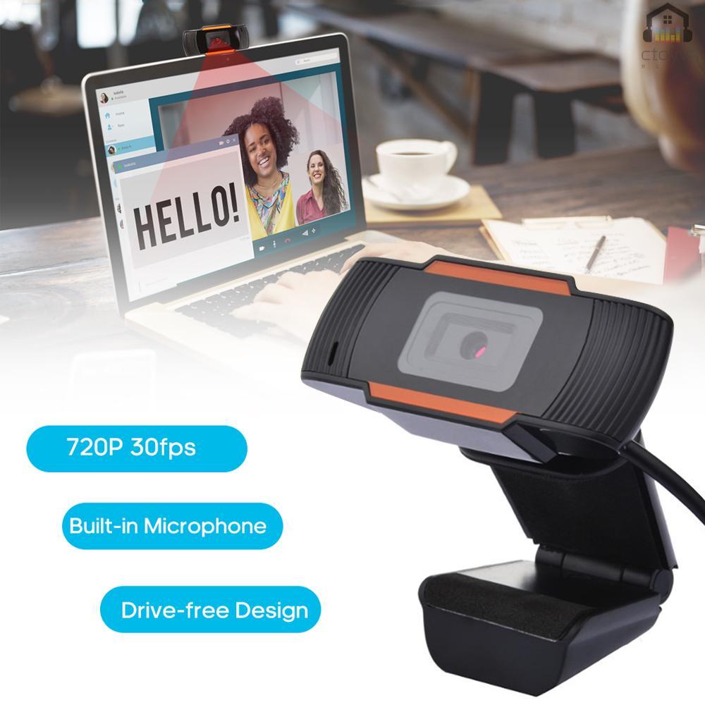Webcam C3 720P cổng USB độ phân giải cao kèm micro hỗ trợ phát sóng trực tuyến