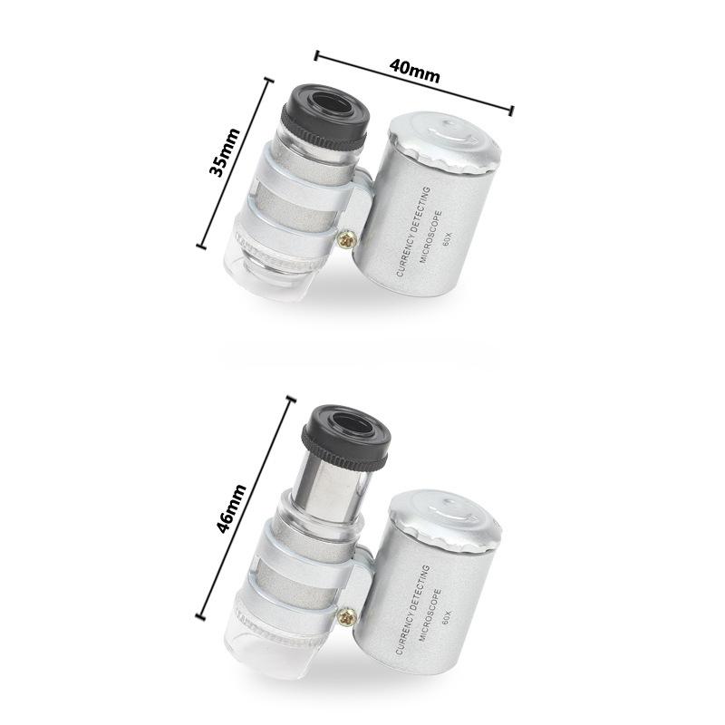Kính Lúp Cầm Tay Mini 60X Có Đèn