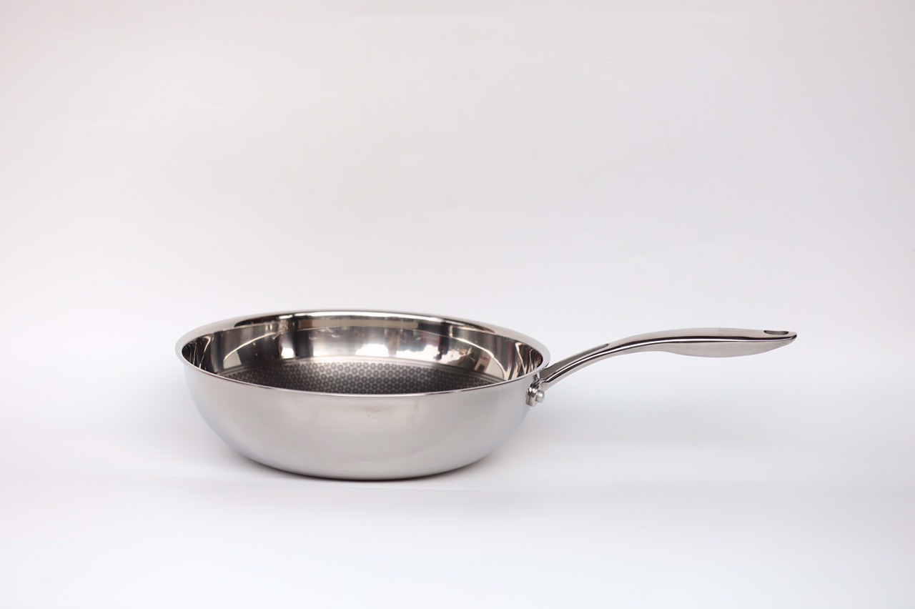 Chảo Inox sâu lòng bếp từ công nghệ chống dính Hàn quốc chịu được cào xước 26cm