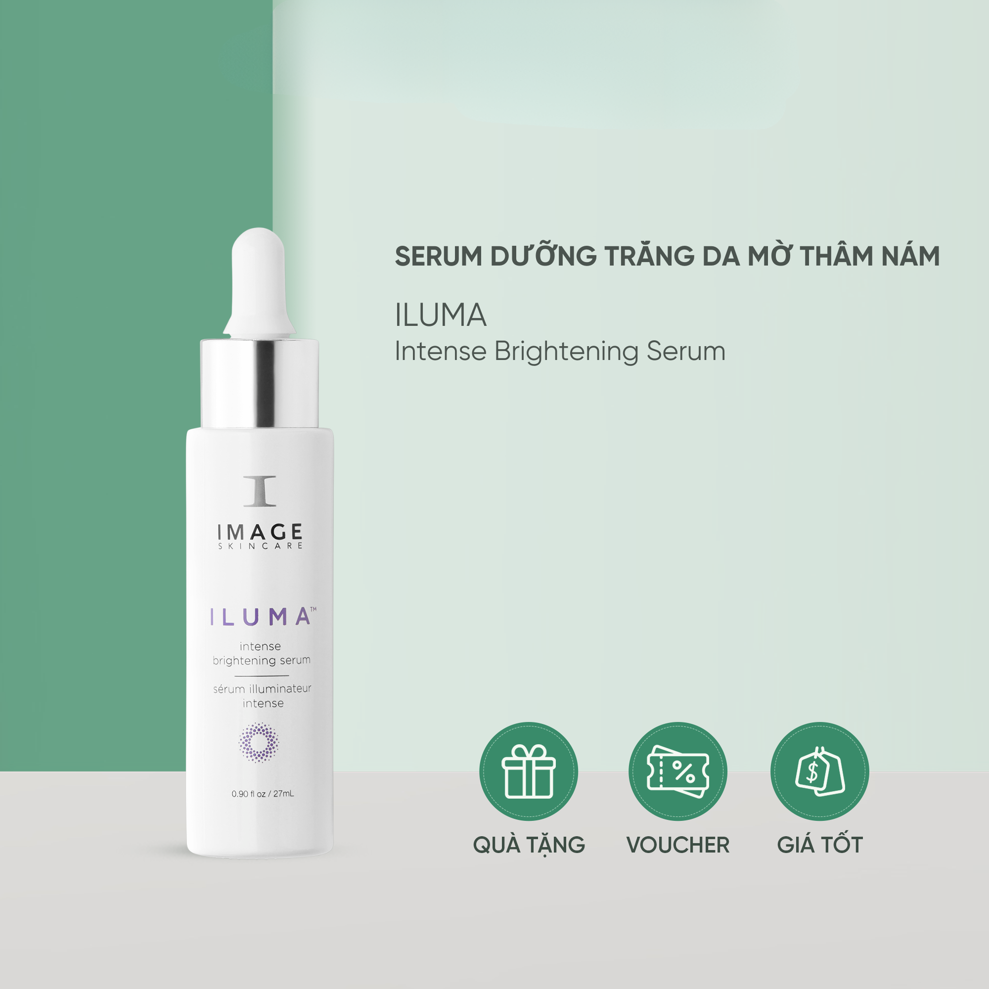 Serum làm trắng sáng và phục hồi da IMAGE Skincare ILUMA Intense Brightening Serum 30ml