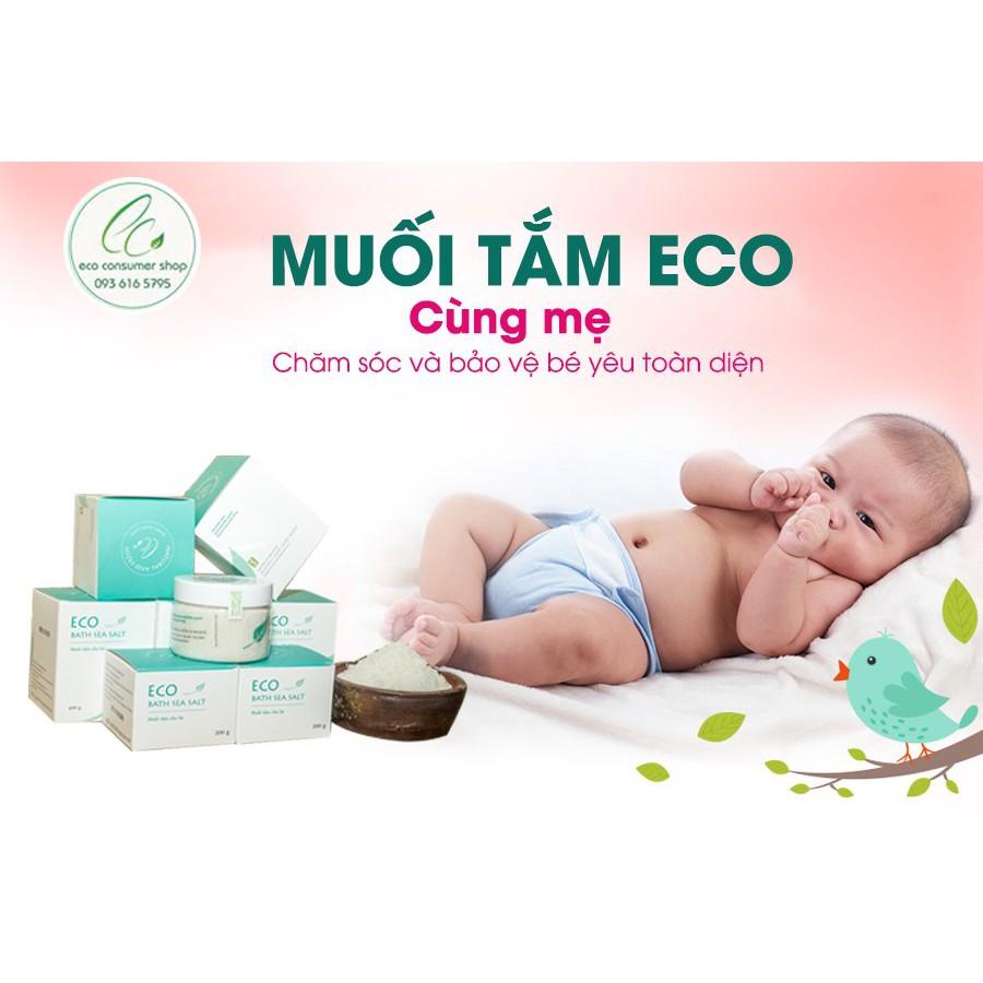 Combo 2 muối tắm bé Sinh Dược Eco 200g Làm sạch kháng khuẩn giảm rôm sảy mẩn ngứa an toàn cho cả trẻ sơ sinh