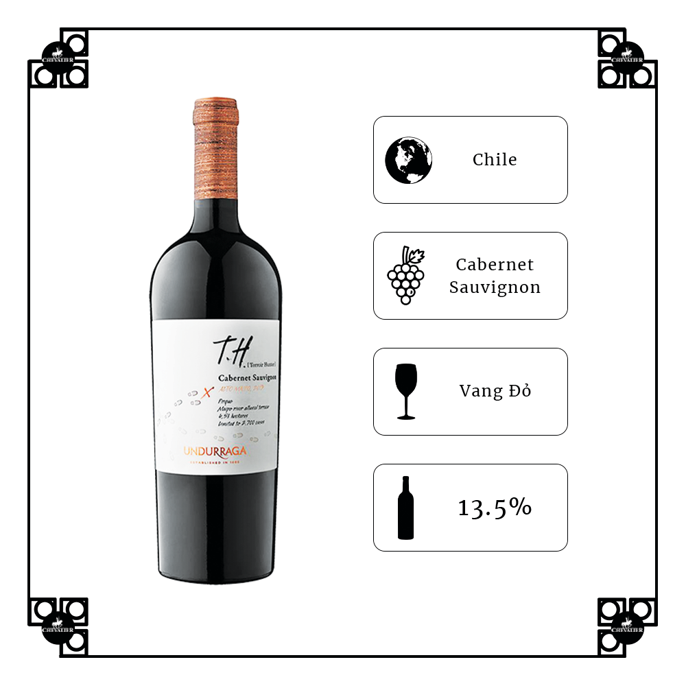 Rượu Vang Chi Lê Undurraga T.H ‘Terroir Hunter’ Maipo Cabernet Sauvignon