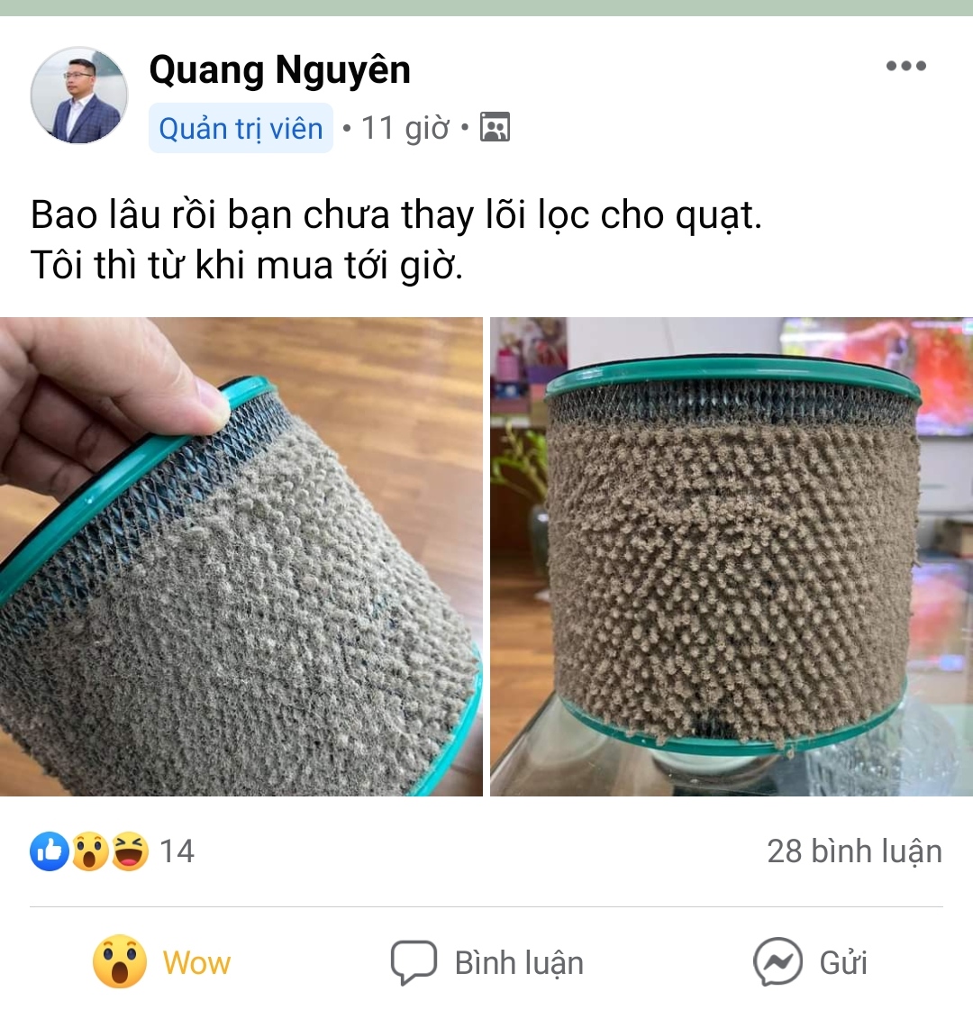 Hệ màng lọc ULTTY HEPA H13 dùng cho Quạt lọc không khí CR021 - Hàng chính hãng