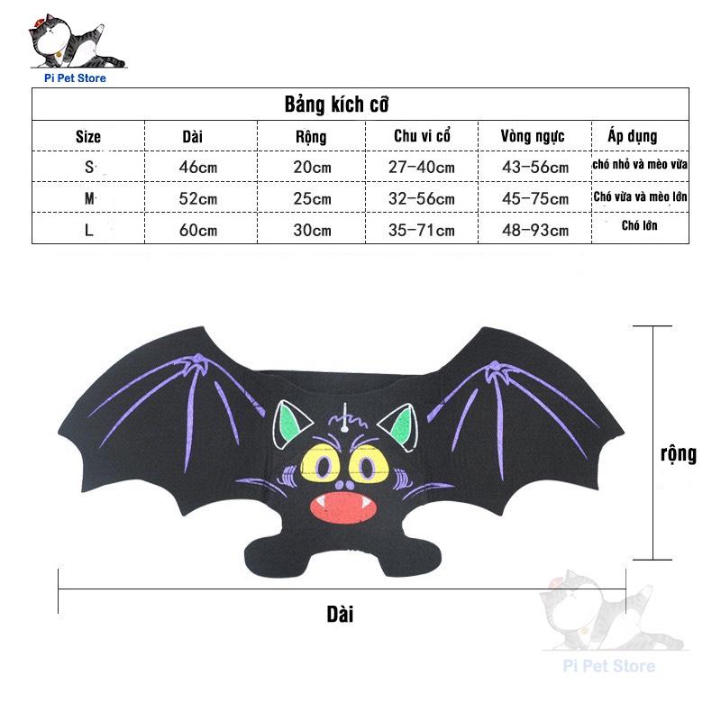 Cánh dơi cho chó, mèo - Phụ kiện Halloween cho Chó - Pi Pet Store