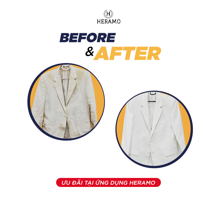 HCM Giảm 50% Giặt Hấp Vest, Đầm, Áo Quần khác - giao nhận tận nơi tại ứng dụng HERAMO