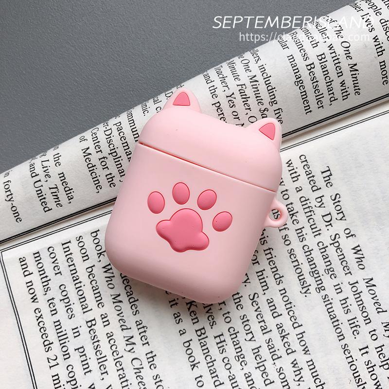 Airpods Case_Ốp Bảo Vệ Cho Airpods 1/ Airpods 2 hình Tay Mèo Cute