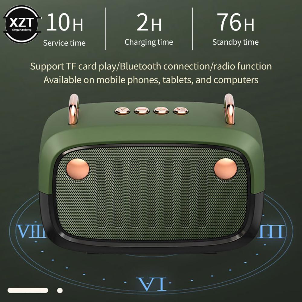 Loa vải Kết nối không dây Bluetooth Di động Thể thao ngoài trời Âm thanh nổi Hỗ trợ thẻ Tf Điện thoại di động Màu sắc: Đen
