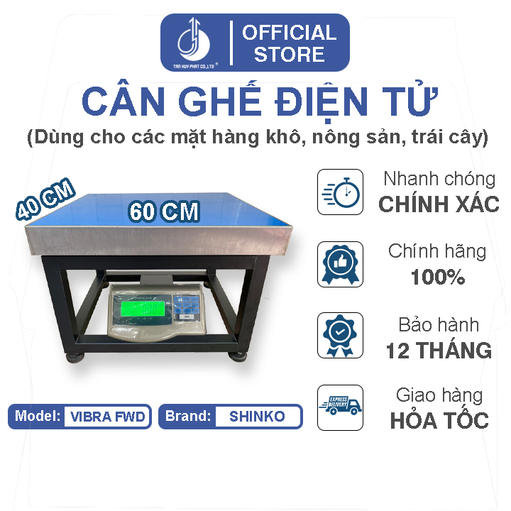 Cân Ghế Điện Tử Vibra FWD-50X60CM