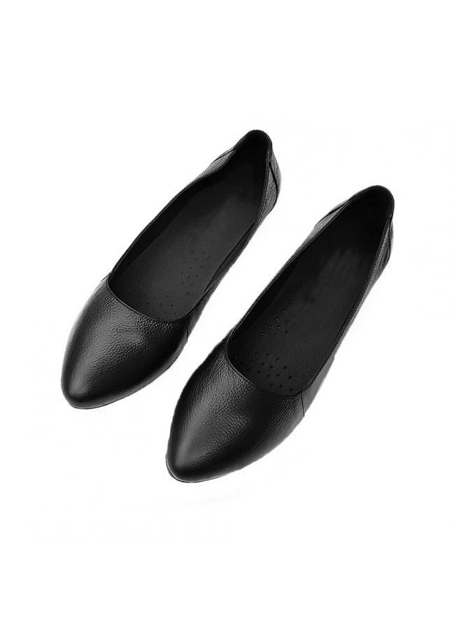 Giày Cao Gót Nữ Đế Vuông Cao 3cm Da Thật Siêu Mềm 3P02DTP