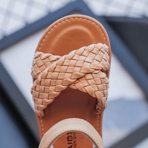 sandal bé gái size 23-34 đan X êm chân