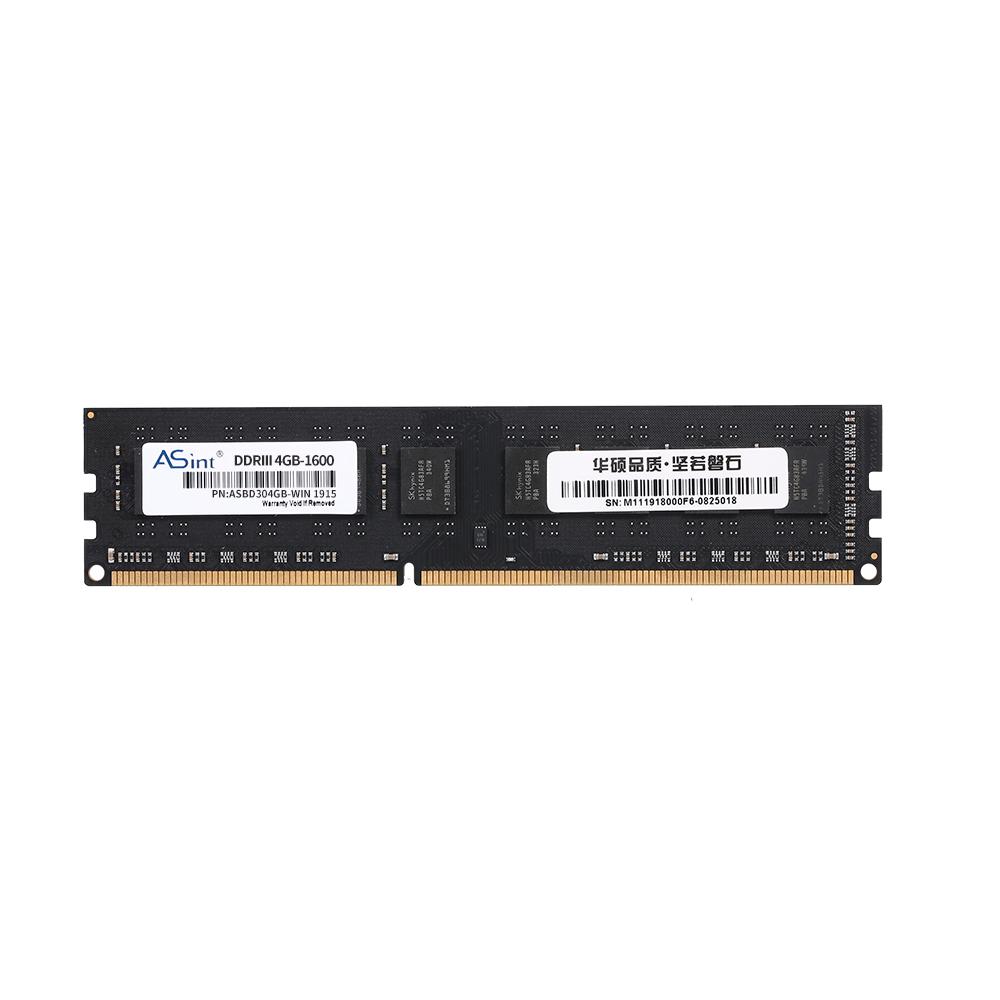 ASint LO-DDR3-1600-8GB Desktop Memory DDR3 1600MHz PC RAM 240Pin Low Power Consumption 8GB