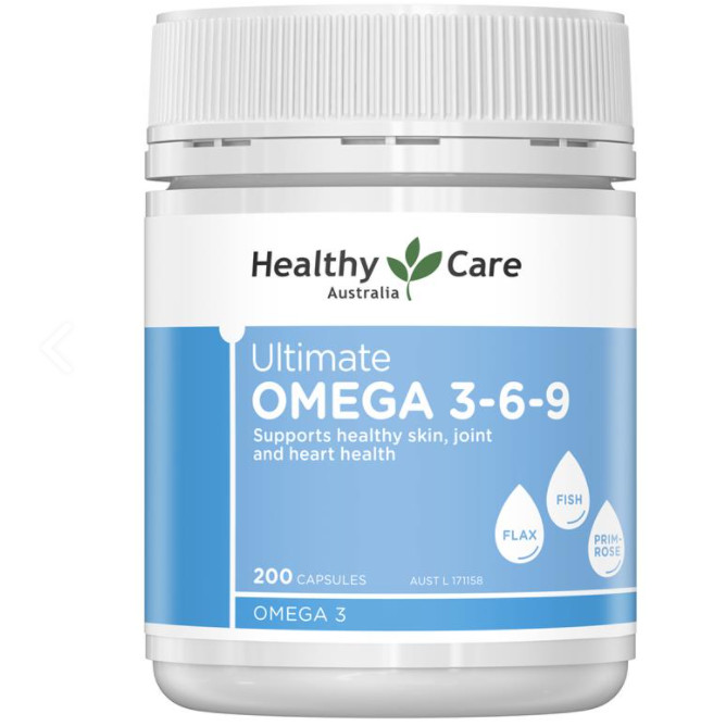 Omega 3-6-9 Úc Healthy Care Ultimate 1000mg Tạo sức khỏe cho tim, não, khớp, mắt và cải thiện da khô - OZ Slim Store