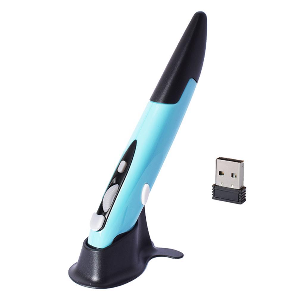 Chuột Quang Không Dây 2,4 GHz Chuột Nhận USB Máy Tính Xách Tay Vẽ Viết