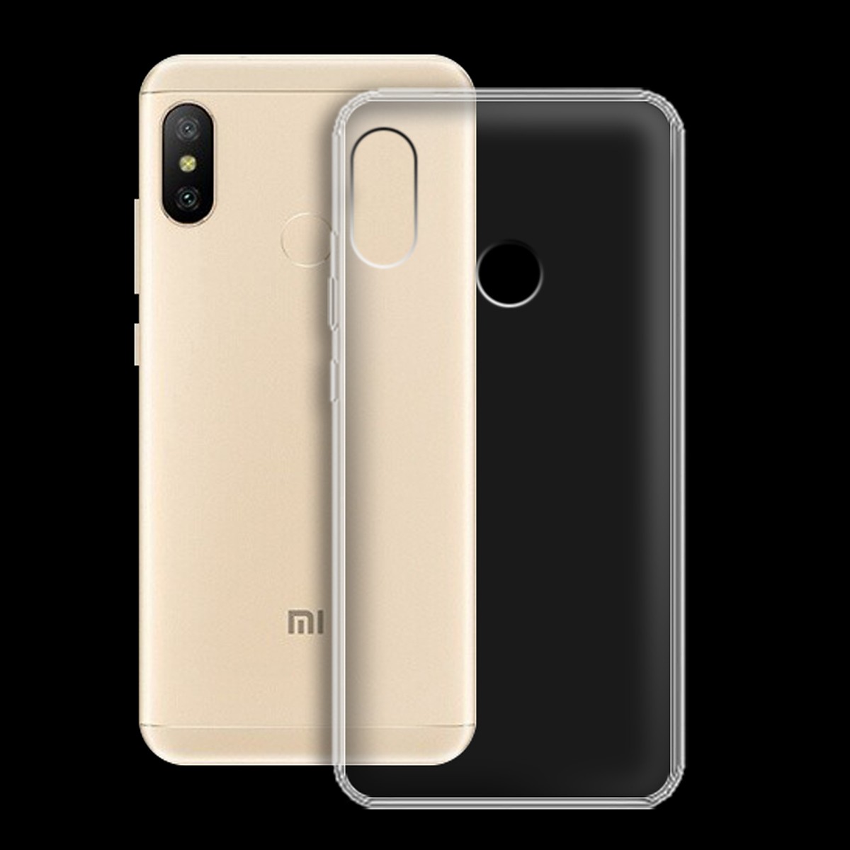 Ốp lưng dẻo silicone trong suốt dành cho Xiaomi Redmi Note 6 Pro