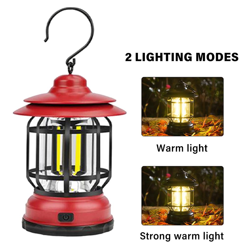Đèn cắm trại ngoài trời 2 Chế độ chiếu sáng khẩn cấp, có móc di động cao cấp để cắm trại đi bộ câu cá đi bộ đường dài