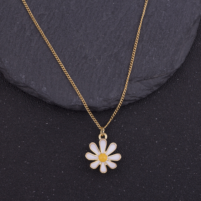 Dây chuyền vòng cổ hoa cúc hoạ mi đơn giản nhẹ nhàng thanh lịch cho bạn nữ