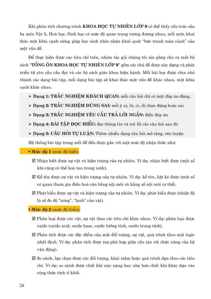 Sách - Tổng Ôn Khoa Học Tự Nhiên 9 - Tập 2