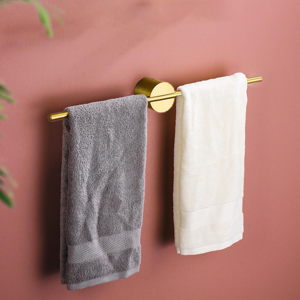 Multifunctional Towel Rack Golden Base Towel Rack 50 Cm + Black Base 50