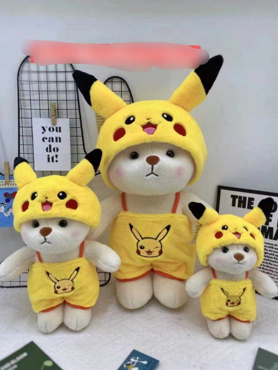 Gấu bông Lena cosplay gấu dâu, Kitty, Stitch tím, Pikachu đáng yêu