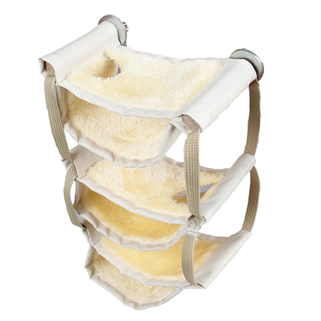 Hamster Hammock Winter Warm Nest For Hamster Rat Mice Rat Squirrels Beige Yellow