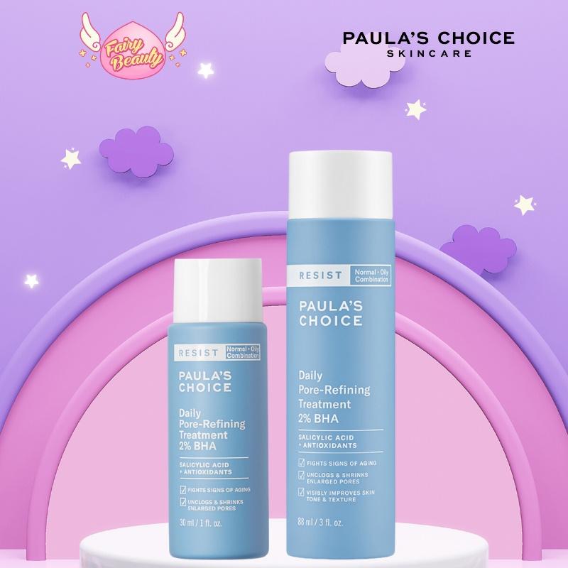 BHA Se Khít Lỗ Chân Lông Cho Da Dầu Lão Hóa Paula's Resist Daily Pore Refining Treatment 2% BHA