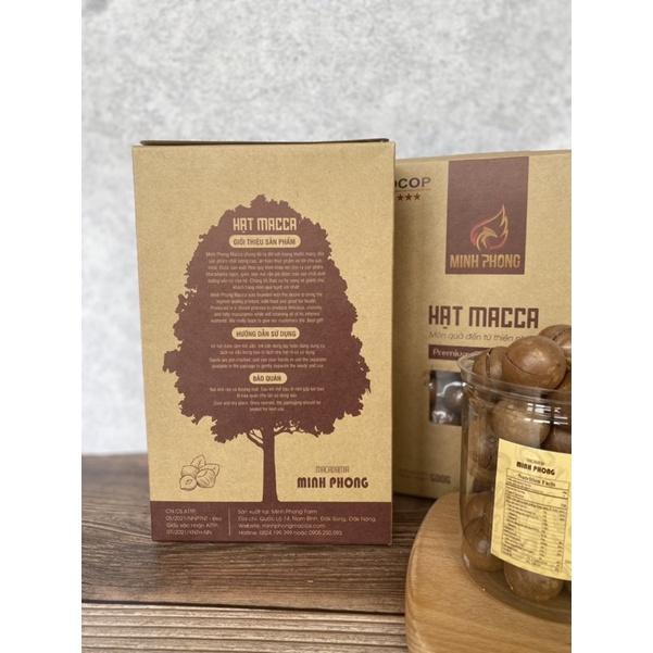 500G Hạt Macca sấy rang tách nứt loại 1