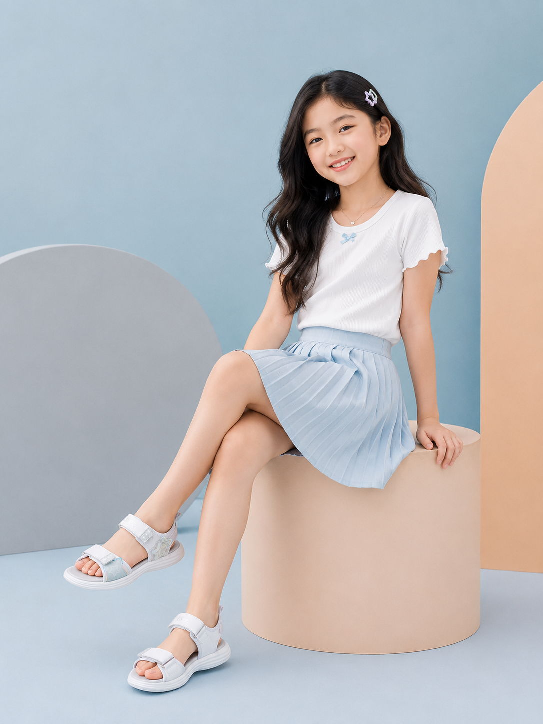 Sandal bé gái  Lovely Màu Trắng  Biti's (28-37)