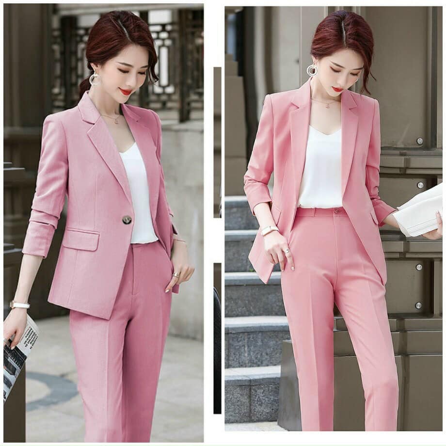 Set Nguyên Bộ Áo Vest Tay Dài + Quần Dài