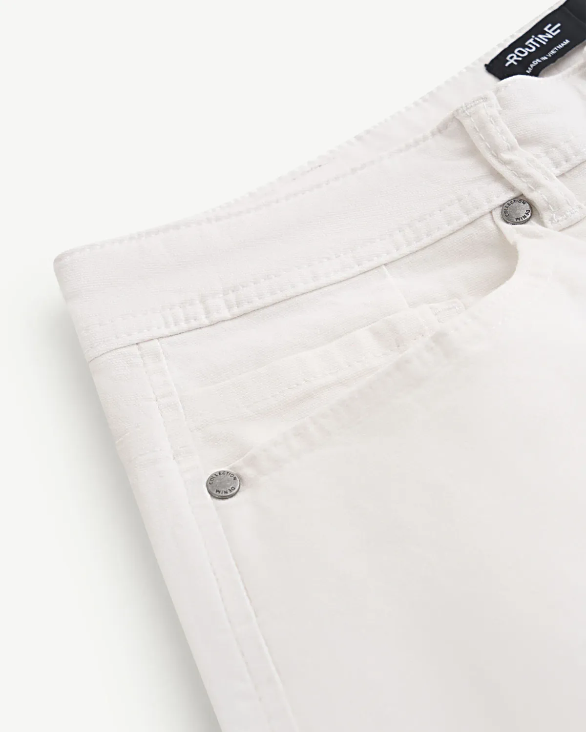 Quần short jeans nam vải mềm (2 màu) Form Straight - ROUTINE 10F24DPS010 | ROUTINE CÀ MAU