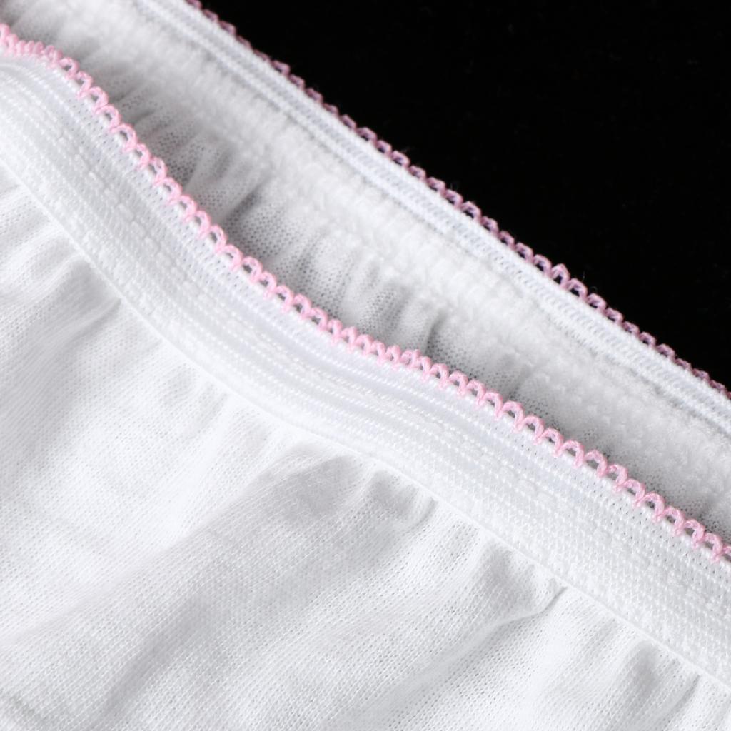 Women’s White Cotton Disposable Panties Underwear for Travel Postpartum SPA