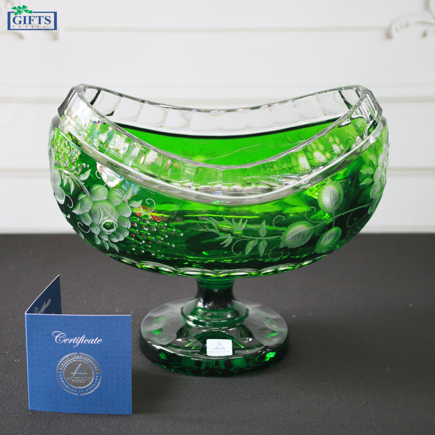Đĩa Hoa quả Pha lê Màu Primerose Arnstadt 26cm