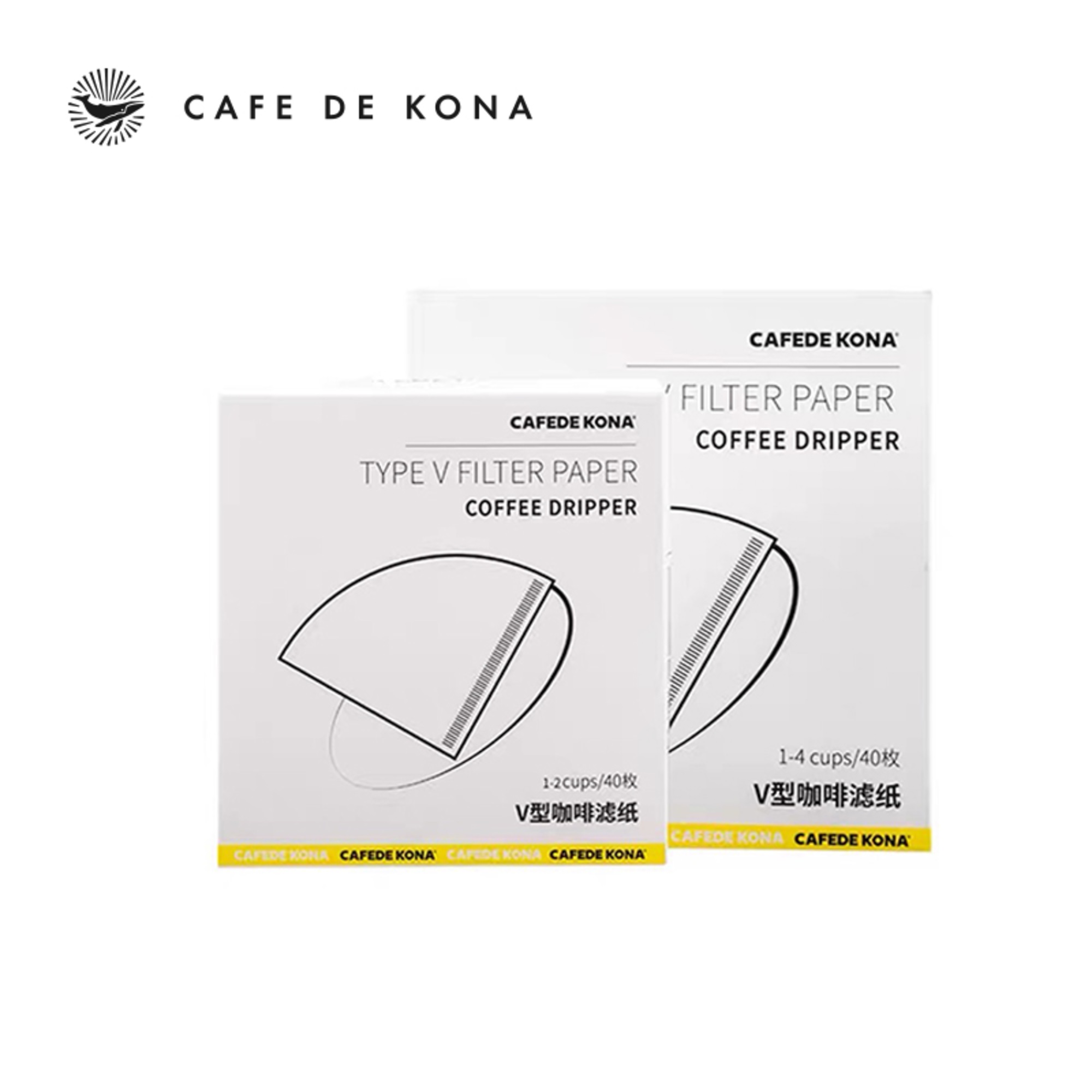 Giấy lọc cà phê V60 loại 40 tờ CAFE DE KONA Made in Japan