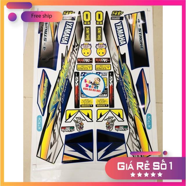 Tem rời dành cho xe sirius xanh gp 3 lớp